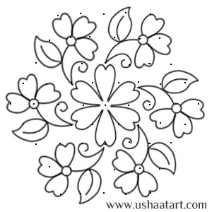 Flower Kolam 40