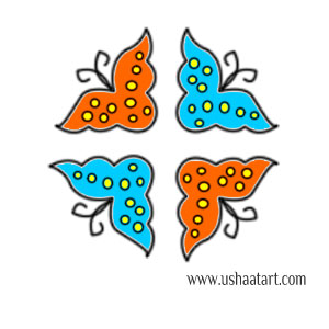 Butterfly Kolam 11