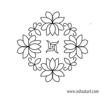 Flower Kolam 65