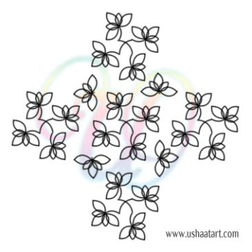 Flower Kolam 85