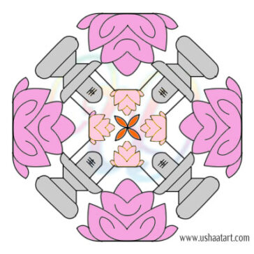 Shiva Lingam Kolam 1