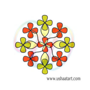 Flower Kolam 107
